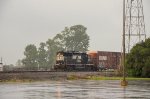 NS GP38-2 Locomotive making moves in the yard